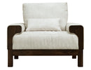 Raramuri - Armchair - White / Dark Brown