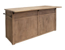 Natural Parota - Kitchen Island - Brown Cappuccino
