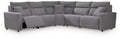 Modmax II - Reclining Sectional - Salt And Pepper