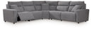 Modmax II - Reclining Sectional - Salt And Pepper