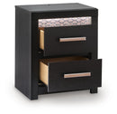 Shoralli - Two Drawer Night Stand - Black