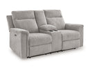 Barnsana - Dbl Power Reclining Loveseat With Console