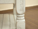 Stone - Chairside Table - Antiqued Ivory / Weathered Gray