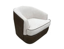 Tumbi - Armchair - Ivory / Brown