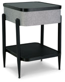Jorvalee - Accent Table with Speaker - Gray / Black