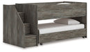 Frandern - Twin Over Twin Loft Bed - Gray