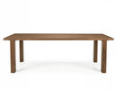 Silver - Rectangular Dining Table - Brown
