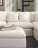 Hobson - Upholstered Armless Chair - Ivory