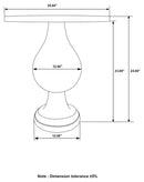 Dianella - Table Top, Box 1 of 2 - White Washed