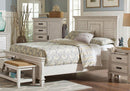 Franco - Queen Footboard, Box 2 of 3 - Distressed White