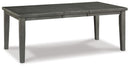 Hallanden - Rectangular Dining Room Butterfly Extension Table - Gray
