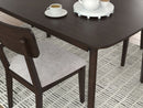 Mallenette - Dining Room Table Set (Set of 5) - Merlot
