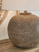 Neavesboro - Metal Table Lamp - Antique Brown / White