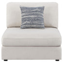 Serene - Upholstered Armless Chair - Beige