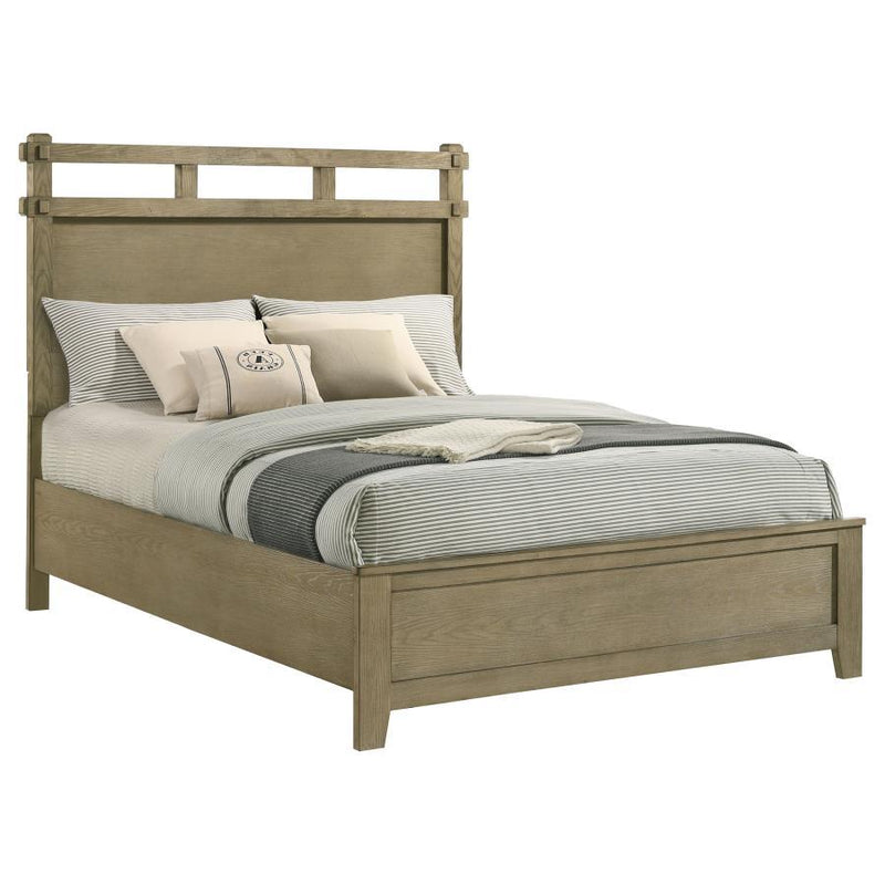 Hazlewood - Queen Headboard, Footboard & Slats, Box 1 of 2 - Vineyard Oak