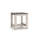 Vista Highlands - Square End Table - Brown / White