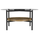 Delfin - Coffee Table Top, Box 1 of 2 - Black And Brown