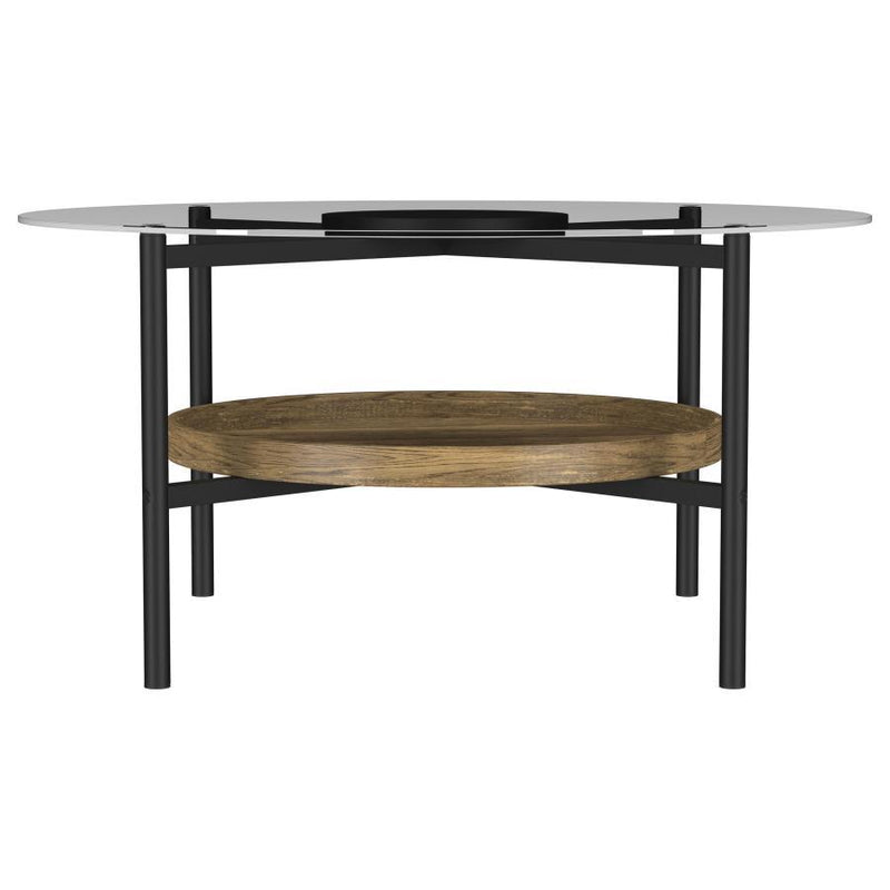 Delfin - Coffee Table Top, Box 1 of 2 - Black And Brown