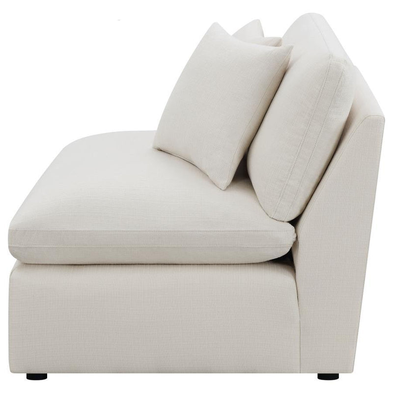 Hobson - Upholstered Armless Chair - Ivory