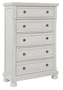 Robbinsdale - Five Drawer Chest - Antique White