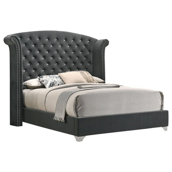 Melody - King Headboard & Slats, Box 1 of 3 - Gray