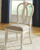Realyn - Dining UPH Side Chair (Set of 2) - Ribbonback - Chipped White
