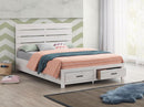 Brantford - King Headboard, Side Rails & Slats, Box 1 of 2 - Coastal White