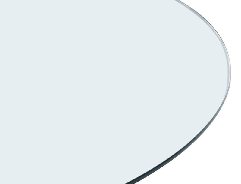 54" 10mm Round Clear Tempered Glass Top - Clear
