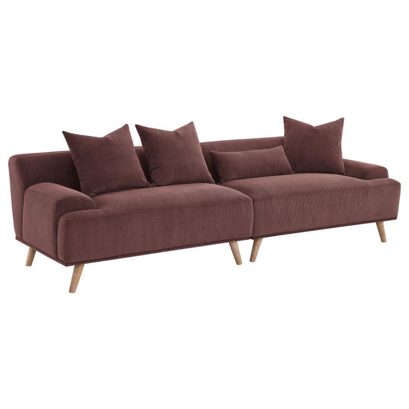 Elizabeth - RAF Loveseat, Box 2 of 2 - Wine Red