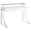 Gemma - Writing Desk, Box 2 of 2 - White High Gloss