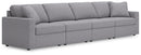 Modmax - Straight Sectional - Granite