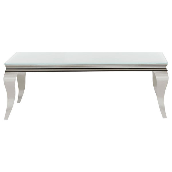 Carone - Coffee Table Frame, Box 2 of 3 - White And Chrome