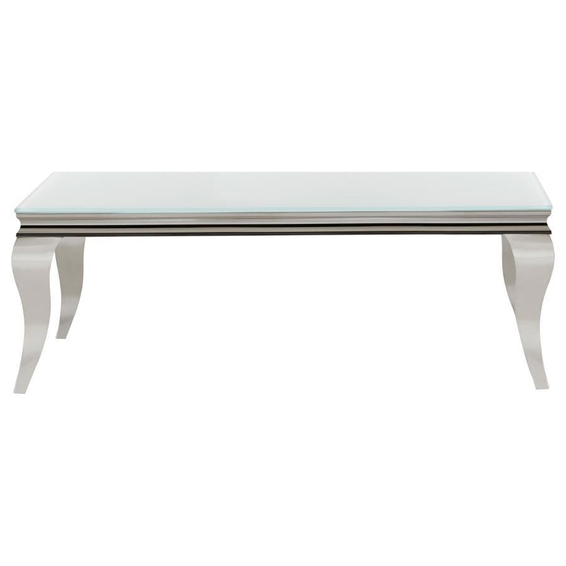 Carone - Coffee Table Frame, Box 2 of 3 - White And Chrome