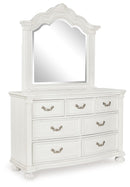 Montelaine - Dresser And Mirror - Antique White