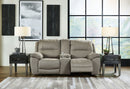 Next-Gen Gaucho - DBL REC PWR Loveseat w/Console - Putty