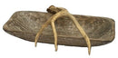 Rectangular Antler Bowl - White