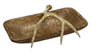 Rectangular Antler Bowl - White