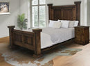 King Bed W/Reclaimed Wood Panels