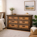 Dresser W/Copper Drawers