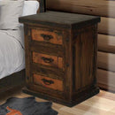 Nightstand W/Copper Drawers