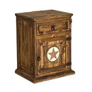 Right Medio Nightstand W/Stone Star
