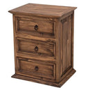 3 Drawer Nightstand Medio Finish