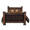 King Mission Bed Medio Finish