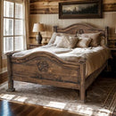 King Promo Bed W/Star Medio Finish