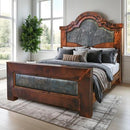 Grande Équestre Copper & Leather Panel Bed