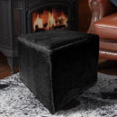 Square Ottoman in Black