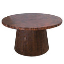 The Foundry Trunk Base Copper Top Dining/Entry Table