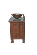 Copper Top Vanity Featuring Copper Vessel Sink