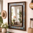 36 X 48 Turquoise Copper Mirror