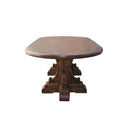 Oval Copper Top Dining Table